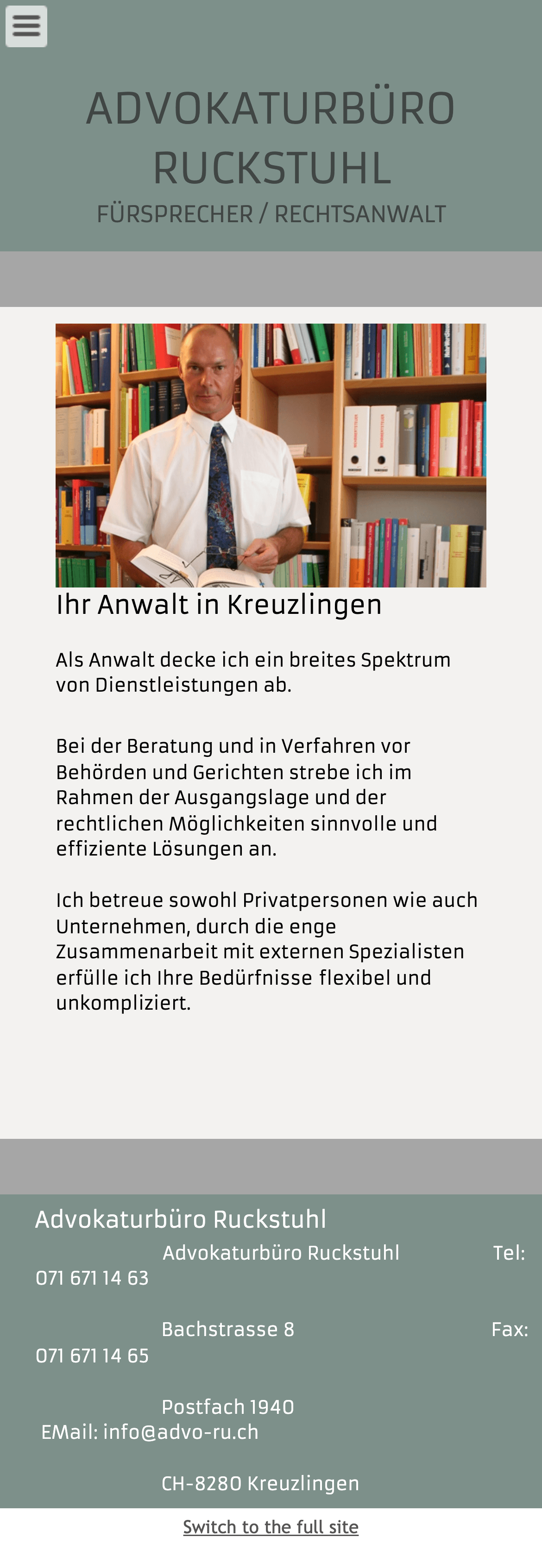 Heute · advo-ru.ch
